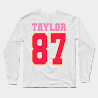 Pink Numbers Taylor 87 Long Sleeve T-Shirt